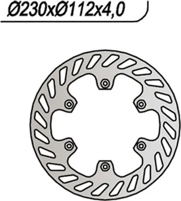 Immagine prodotto di Disco freno NG anteriore lato sinistro 6 fori da 6,25 mm per YAMAHA DT R 50