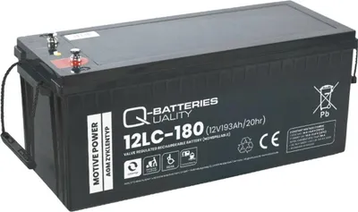 Produktbild von Q-Batteries 12LC-180 / 12V - 193Ah Blei Akku Zyklentyp AGM - Deep Cycle VRLA