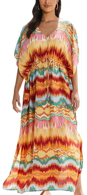 Obrázek produktu pro Boho maxi šaty, plážové přehozy, kimono