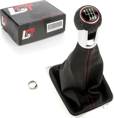 Produktbild von Schaltknauf Griff Golfball 6-Gang rot 5G1711113DCBR für VW GOLF 7 GTI GTD R