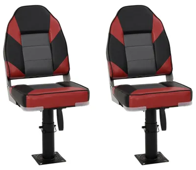 Obrázek produktu pro 4dílné skládací sedadlo do člunu s vysokým opěradlem