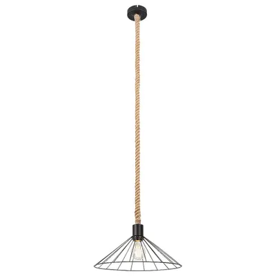 Produktbild von Rabalux 5271 Pendelleuchte 1 Spot Daryl, E27, schwarz, rund, Industriell, ø350mm