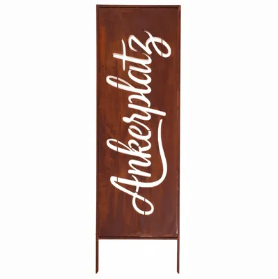 Produktbild von Edelrost Sichtschutz Garten Deko Ankerplatz 160x50cm Decorative Abdeckung Rost