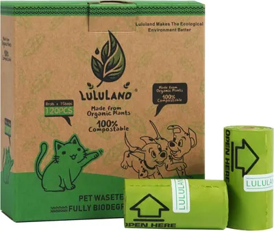 Produktbild von LULULAND Umweltfreundliche Hundekotbeutel mit Lavendelduft - 120 Stück
