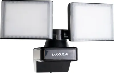 Zdjęcie produktu dla Naświetlacz LED LUXULA LX400190, 2-głowicowy, 2x 15 W, 3200 lm, 4000 K, czarny