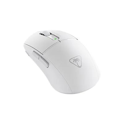 Produktbild von Turtle Beach Burst II Air – Kabellose 2,4-GHz-Gaming-Maus: ultraleichte 47 g, Optical Switches, symmetrisch, optischer Sensor, 26k DPI, Bluetooth, bis zu 120h Akkulaufzeit - Weiß, rechts, Optisch, RF Wireless + Bluetooth, 26000 DPI, Weiß
