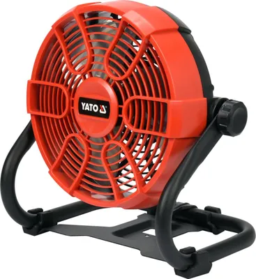 Produktbild von Yato YT-82933, Haushalts-Lamellenlüfter, Schwarz, Orange, Flur, 2600 RPM, 23 cm, 0 - 360°