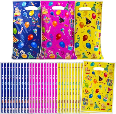 Obrázok produktu pre Darčekové vrecká na detskú narodeninovú oslavu, 30 kusov, vhodné pre dievčatá aj chlapcov, doplnky na oslavu