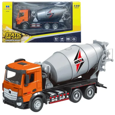Obrázok produktu pre Domiešavač betónu Stavebné vozidlo Metal Huina Orange 1:50