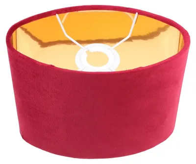 Productafbeelding van Lampenkap Ovaal Fluweel - Vervangende lampenkap E27 - Tafellamp - Vloerlamp - Plafondlamp - 23x18,5x12cm - Lampenkappen