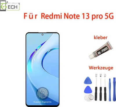 Produktbild von Orginal Xiaomi Redmi Note 13 Pro 5G MZB0FFWEU LCD Display Touchscreen Bildschirm