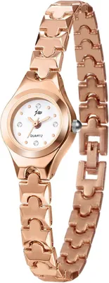 Produktbild von Watch Damen Elegant Analog Quarz Armbanduhr Damen Klein Einfach Beiläufige Uhr Spangenuhr mit Metall-Armband