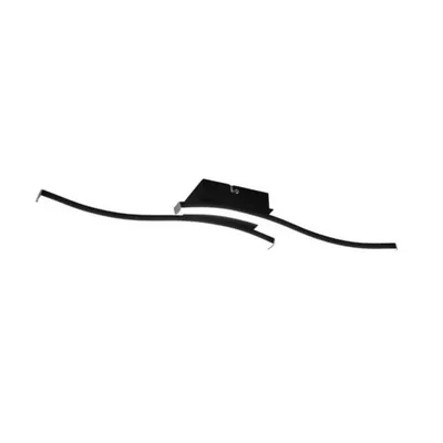 Image de Plafonnier LED ROUTE 5 W, 4 000 K, 600 lm, métal noir et blanc, dimensions : 7 x 56 x 56 cm, IP20, RL