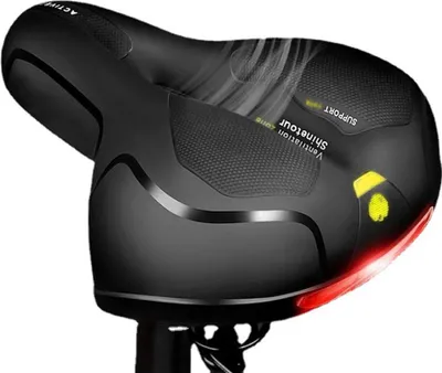 Produktbild von Fahrradsitz Bequemes und atmungsaktives Fahrradsattelkissen Wasserabweisend mit doppelter Stossdaempfung fuer MTB Mountain Road Bike