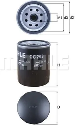 Produktbild von Ölfilter KNECHT OC 298
