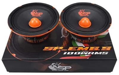 Obrázok produktu pre 2 stredotónové reproduktory, 16,5 cm, 100 watt RMS, maximálny výkon 200 watt, 4 ohmy, citlivosť 95 dB