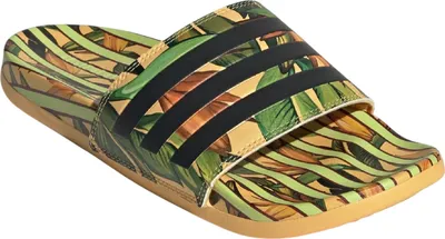 Image de Adidas X Farm Rio Adilette Comfort Slide Tongs Sandale vert/jaune/orange/noir JI2263, Taille:40.5 EU