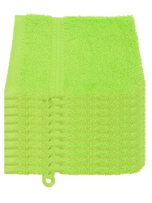 Produktbild von Julie Julsen BIO Waschhandschuh-Set 10 Stk. 15x21 Apfelgrün