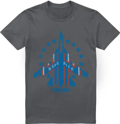 Image de Top Gun - T-shirt "Maverick" pour homme TV6960 (L) (Charbon de bois)