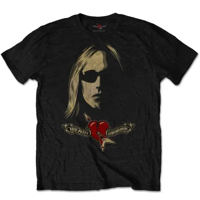 Produktbild von Tom Petty & The Heartbreakers - T-Shirt Logo für Herren/Damen Uni RO4732 (M) (Schwarz)