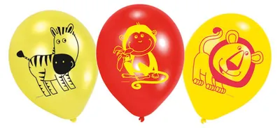 Produktbild von Riethmüller Luftballons Safari Tiere Geburtstag Party 6 Stück