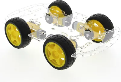 Produktbild von Chassis für Arduino / Roboter / Fahrgestell mit zwei Achsen