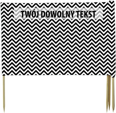 Zdjęcie produktu dla PARAWAN PLAŻOWY Geometryczny z indywidualnym  napisem 5 PANELI 27.5