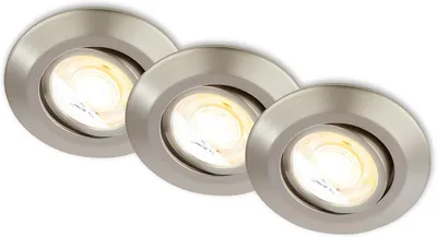 Immagine prodotto di Set da 3 faretti da incasso a LED 230V Lampade da incasso a LED Spot orientabili CTS Ra90