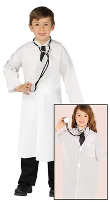 Produktbild von Kinder Doktor Kostüm Gr. 110-146, Größe:140/146