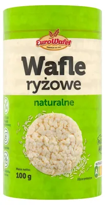 Productafbeelding van Eurowafel Rijstwafel, natuurlijke variant, 100 gram