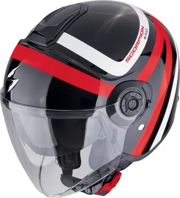 Zdjęcie produktu dla Jet Kask SCORPION EXO-CITY II RIVA Czarny Czerwony Rozmiar S