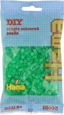 Zdjęcie produktu dla Hama Beads 207-16, Zestaw artystyczny dla dzieci, 5 lat(a), PCW, Zielony, 1000 szt.
