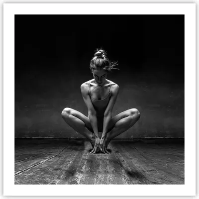 Produktbild von Poster - Poster ohne Rahmen - Tänzerin Frau Ballerina - 60x60 cm - Wand Bild - Wanddeko - Wandbilder - Kunstposter - Wandposter - Bilder - Kunstdruck - Wanddekoration - Wandbild - P2XAC60x60-4925