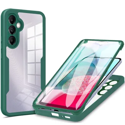 Obrázek produktu pro Galaxy A54 5G Pouzdro, 360° Kompletní Ochrana s Vestavěným Chráničem Displeje pro Samsung Galaxy A54 5G zelené