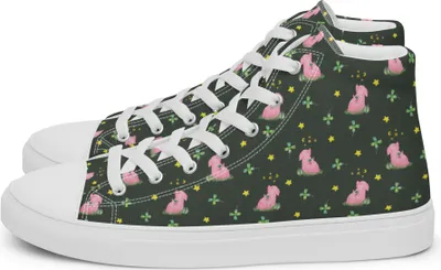 Produktbild von Mr. & Mrs. Panda Sportschuhe Damen Schwein Glück Größe 37 1/2 - Grün - Geschenk, Schuhe Sneaker, Ziele, Stoffsneaker, Glücksbringer, Damenschuhe, Sterne, Lustige Sprüche