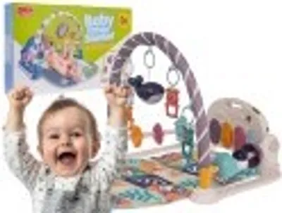 Image de tapis d'éveil interactif coloré + piano + accessoires