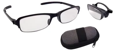 Image de Lunettes de lecture pliables avec étui à lunettes 1,5 - 3,5 dpt unie aide à la lecture aide à la vision étui , dioptries:+2.00