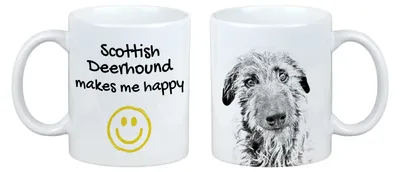Produktbild von Schottischer Hirschhund Tasse mit Hund macht mich glücklich. Art-Dog