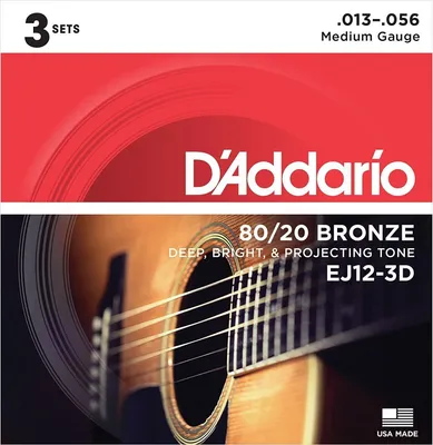 Produktbild von D'Addario EJ12-3D Saiten für Akustikgitarre