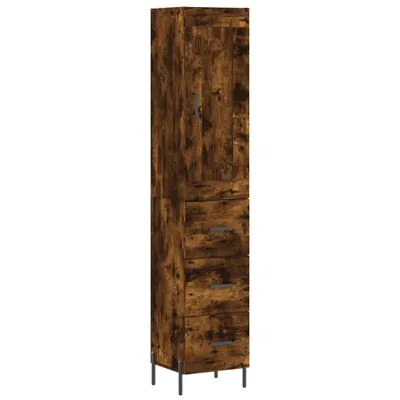 Obrázek produktu pro vidaXL Highboard kouřový dub 34,5x34x180 cm výrobek ze dřeva
