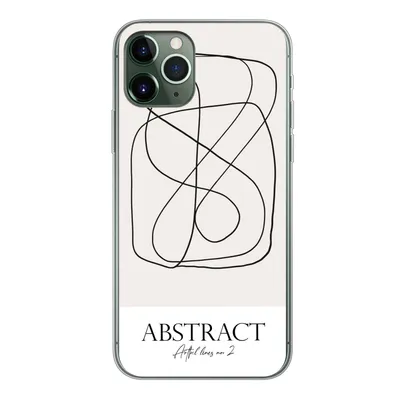 Produktbild von MuchoWow® Handyhülle Schutzhülle Hülle für iPhone 11 Pro Kunst - Linienkunst - Abstrakt Silikon Softcase Handy Hülle - Handy