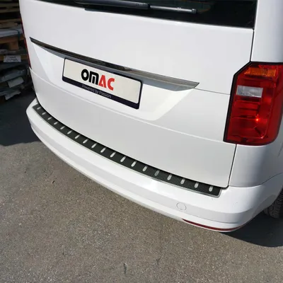 Produktbild von Ladekantenschutz Stoßstange für VW Caddy 2015-2020 Edelstahl Kohlefaserfolien