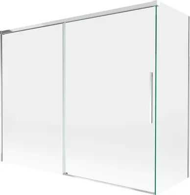 Zdjęcie produktu dla Mexen Rox parawan nawannowy 2-skrzydłowy rozsuwany 190 + 90 x 150 cm, transparent, chrom - 8C9-190-090-01-00