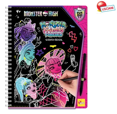 Obrázok produktu pre Monster High Monster Friends Forever Scratch Reval Kreativset Rubbelbuch