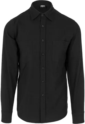Obrázok produktu pre Urban Classics - BASIC FLANELL Hemd schwarz - S
