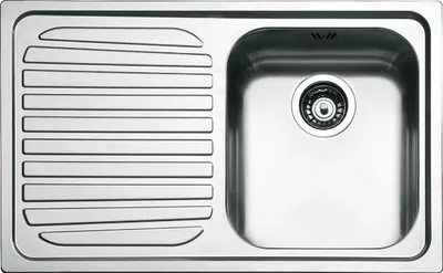 Zdjęcie produktu dla Smeg SP791S-2, Zlew zamontowany na szczycie, Prostokątny, Stal nierdzewna, Stal nierdzewna, 1 mis(y), Prostokątny