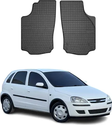 Produktbild von 2000-2006 Opel Corsa C Fußmatten TPE Schwarz 2 tlg