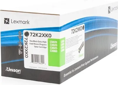 Produktbild von Lexmark 72K2XK0, 33000 Seiten, Schwarz, 1 Stück(e)