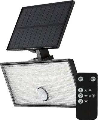 Immagine prodotto di Rabalux Faretto LED solare nero con sensore di movimento Zavod 8W IP65 77129