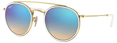 Produktbild von Ray-Ban ROUND DOUBLE BRIDGE, Erwachsener, Uni, Rund, Gold, Nicht-polarisierte Linse, Metall